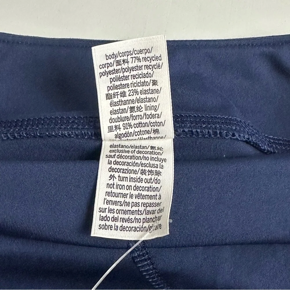 PINK Victorias Secret Midnight Navy Blue Ultimate Wrap Skort Size Large NWT